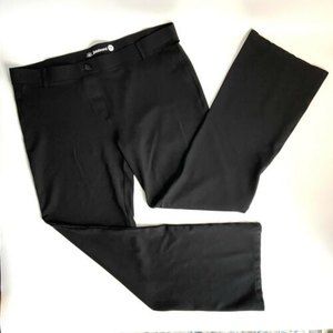 Betabrand Womens Size XXL Long Dress Pant Yoga Pants Stretch Bootcut Black